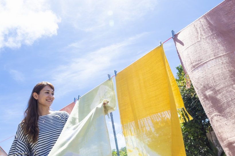 久米島紬の染め織り体験 4