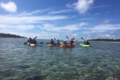 総勢11名のシーカヤック散策