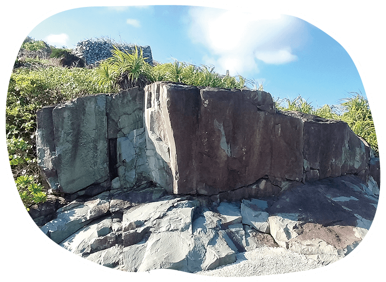 島尻 グリーンタフの露呈